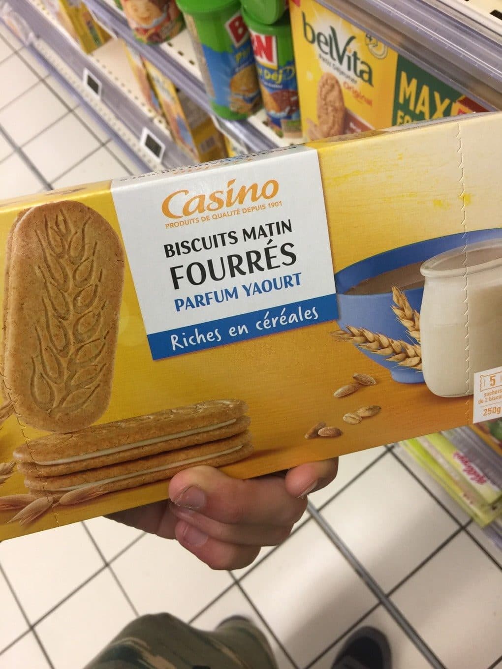 Casino Biscuits Matin Fourrés Parfum Yaourt packshot