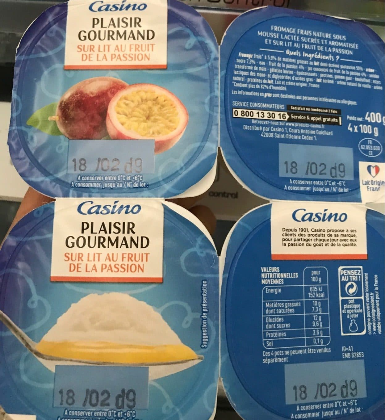 Casino Plaisir gourmand sur lit au fruit de la passion packshot