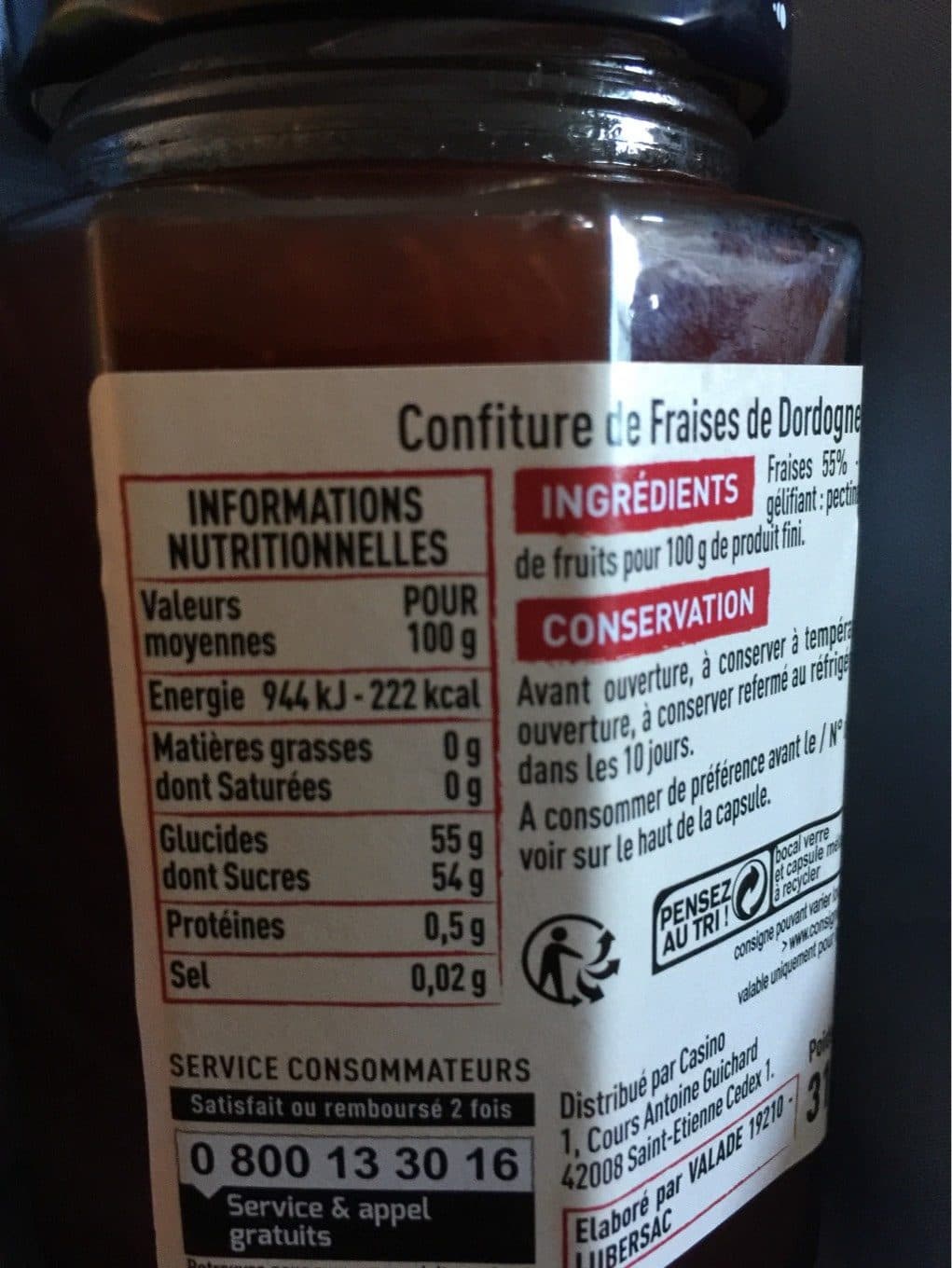 Casino Confiture de Fraise de Dordogne packshot