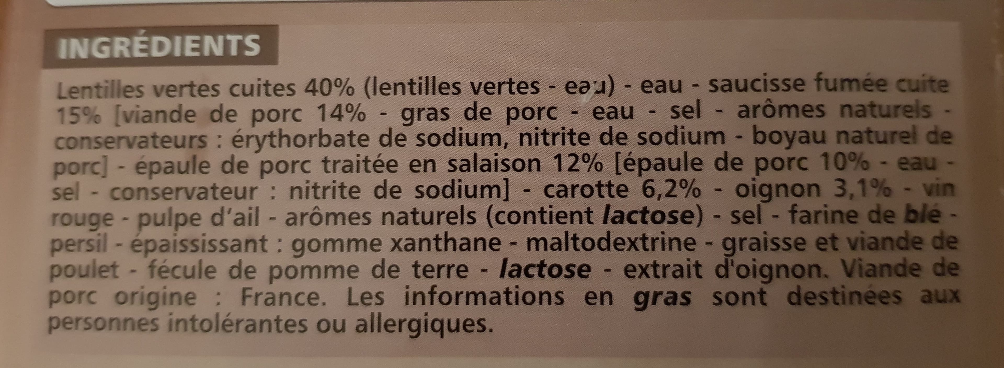 Casino Petit salé aux lentilles vertes packshot