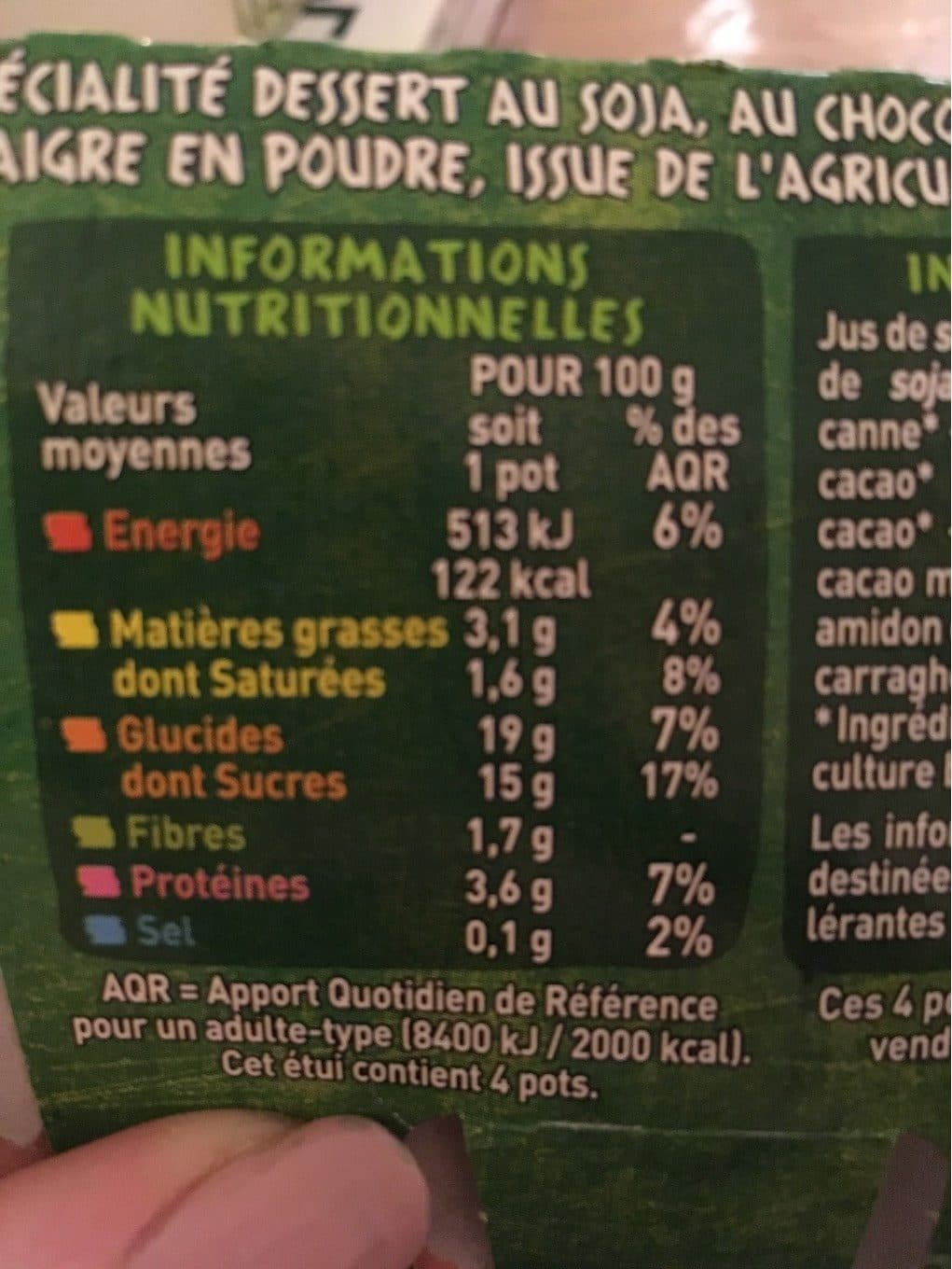 Casino Bio Spécialité au soja chocolat packshot