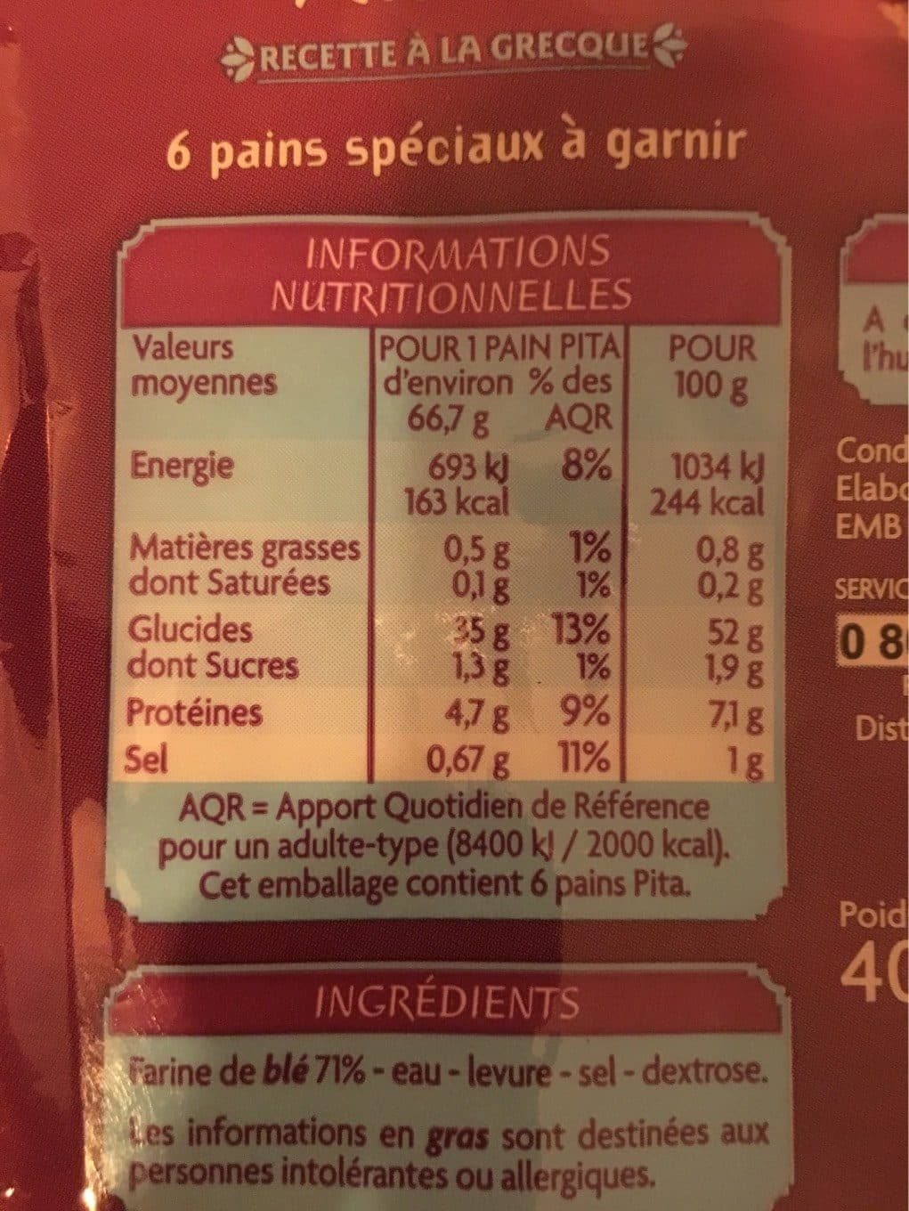 Casino 6 Pains Pita packshot