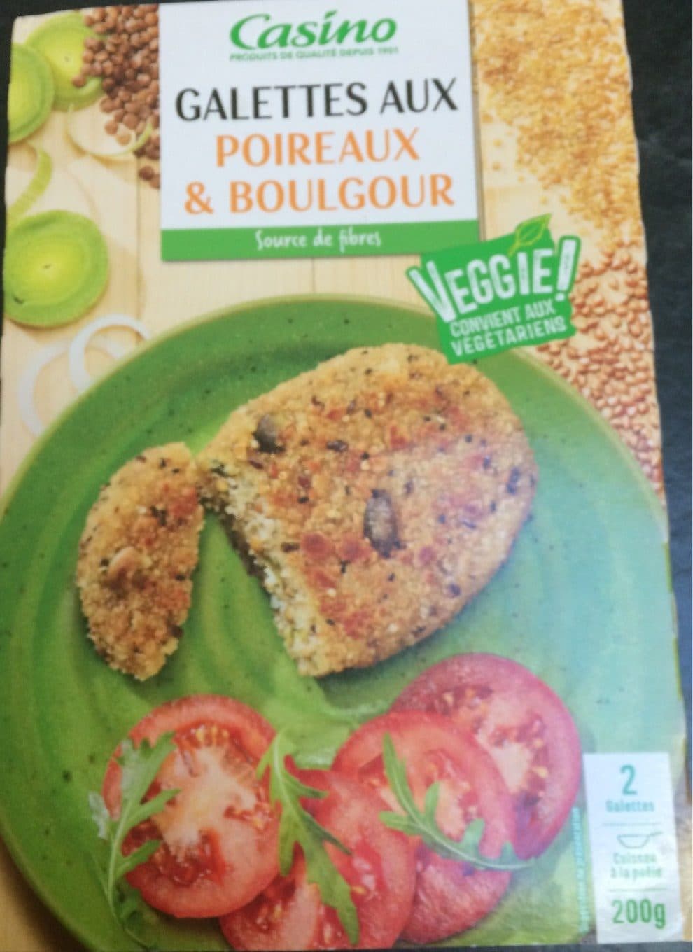 Casino Galettes poireaux boulgour packshot