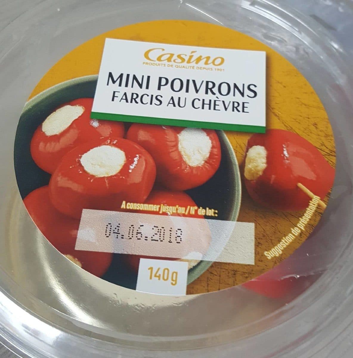 Casino mini poivrons farcis au chèvre packshot
