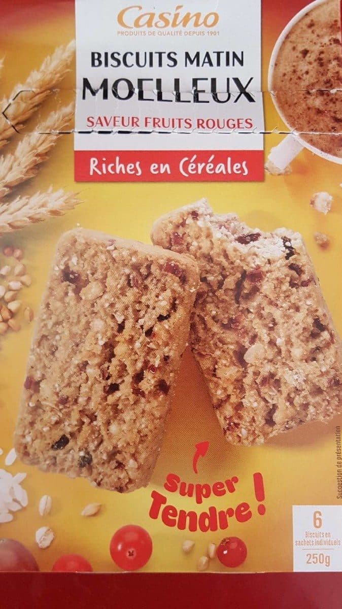 Casino Biscuits matin moelleux saveur fruits rouges packshot