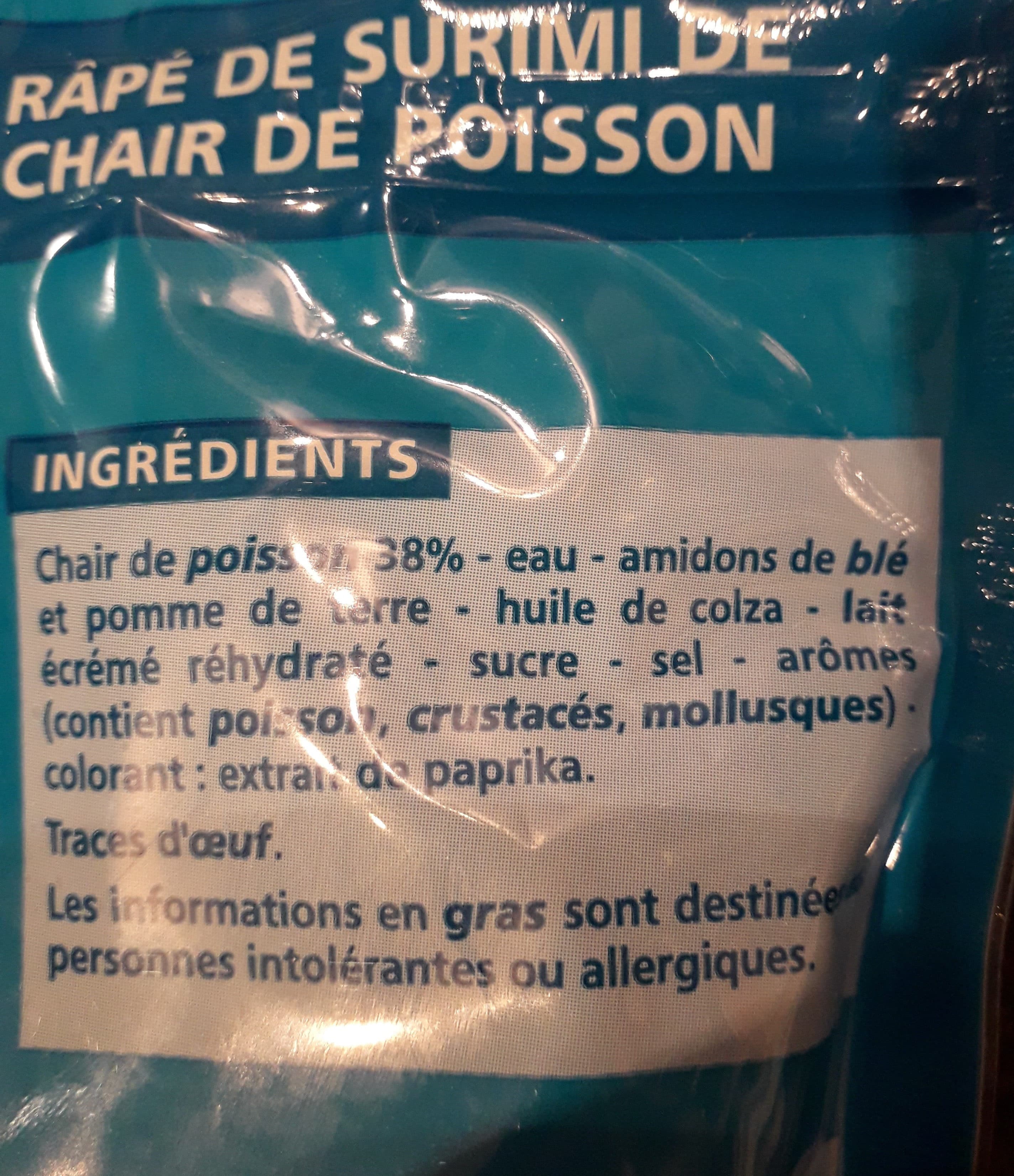 Casino Râpé de surimi saveur crabe packshot