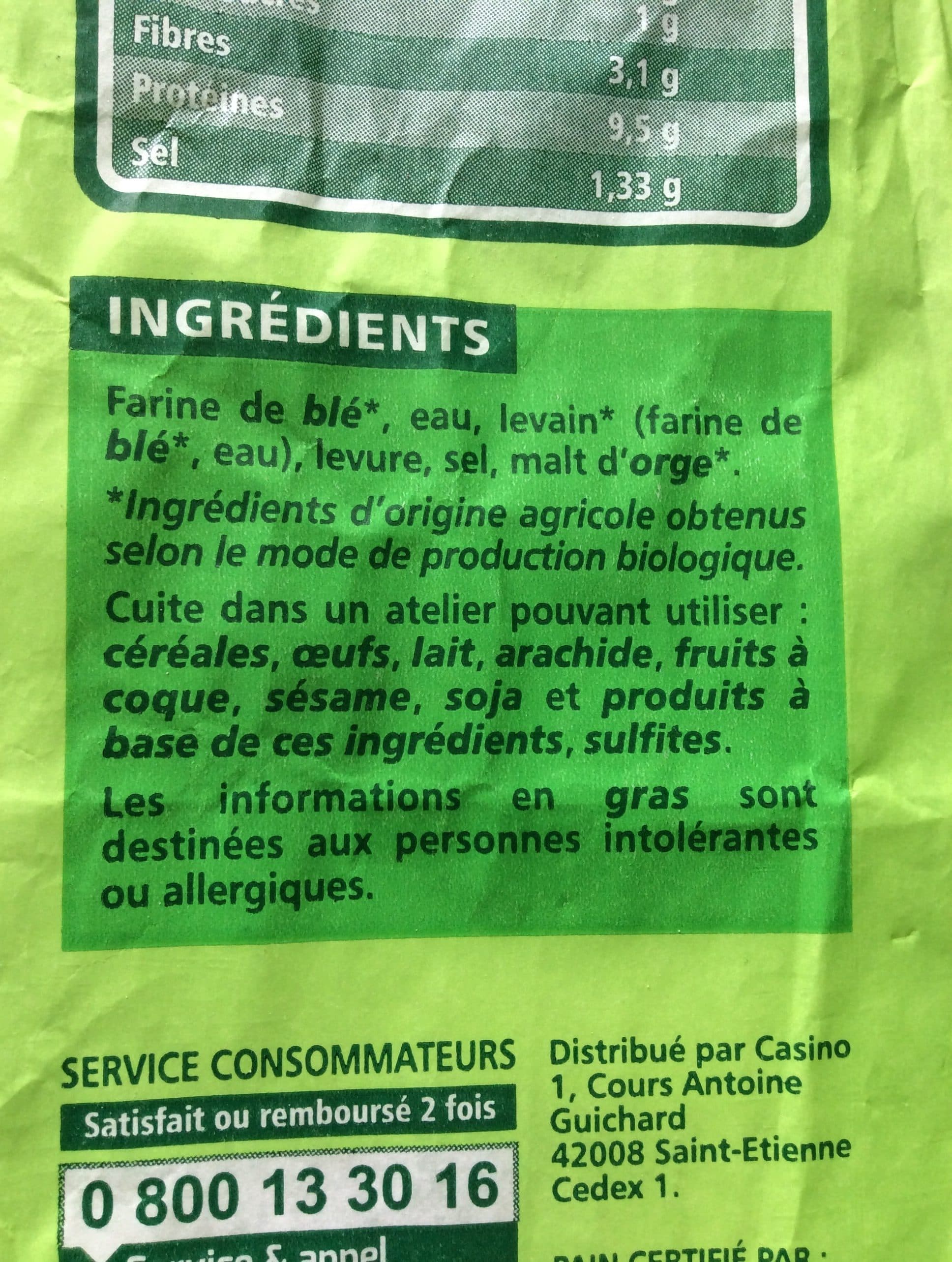 Casino Baguette bio packshot