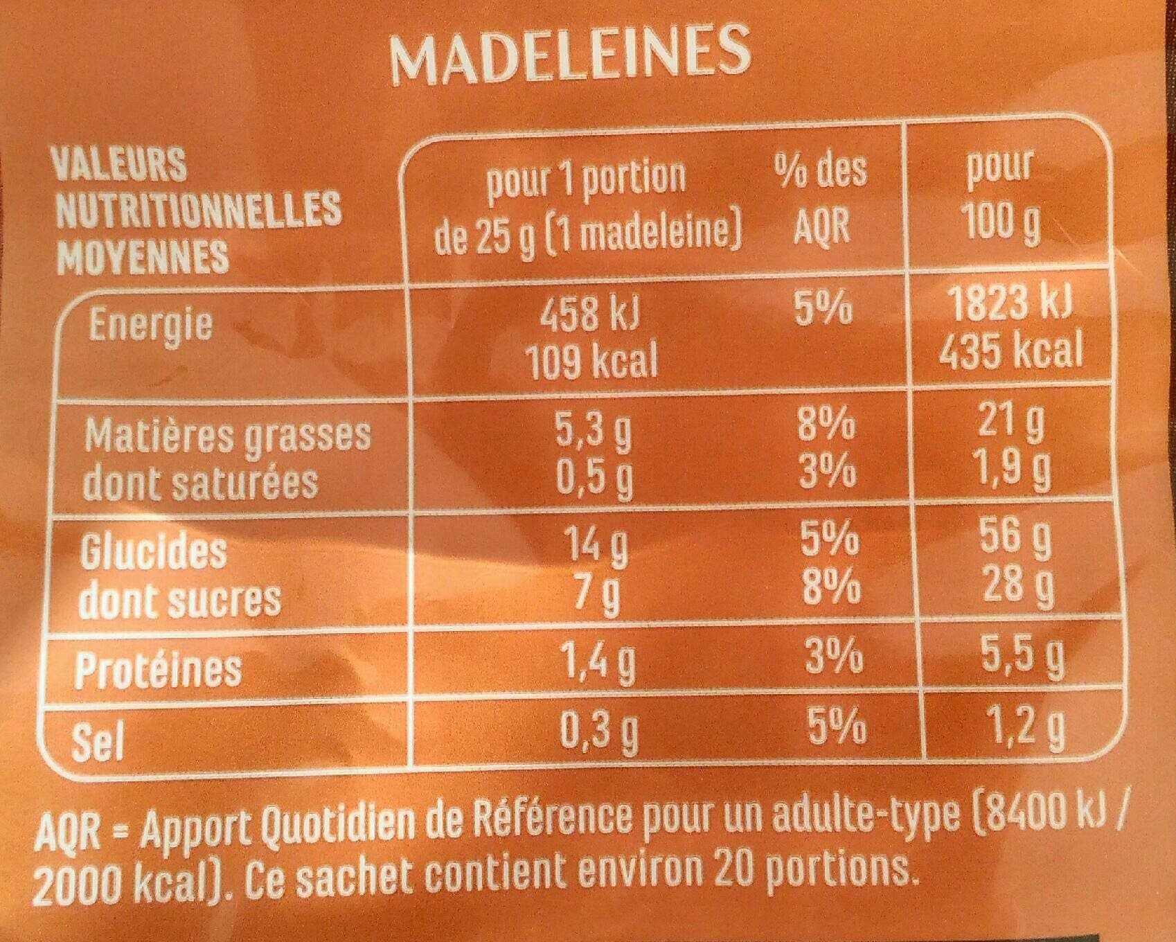Casino Madeleines Coquilles aux oeufs frais packshot