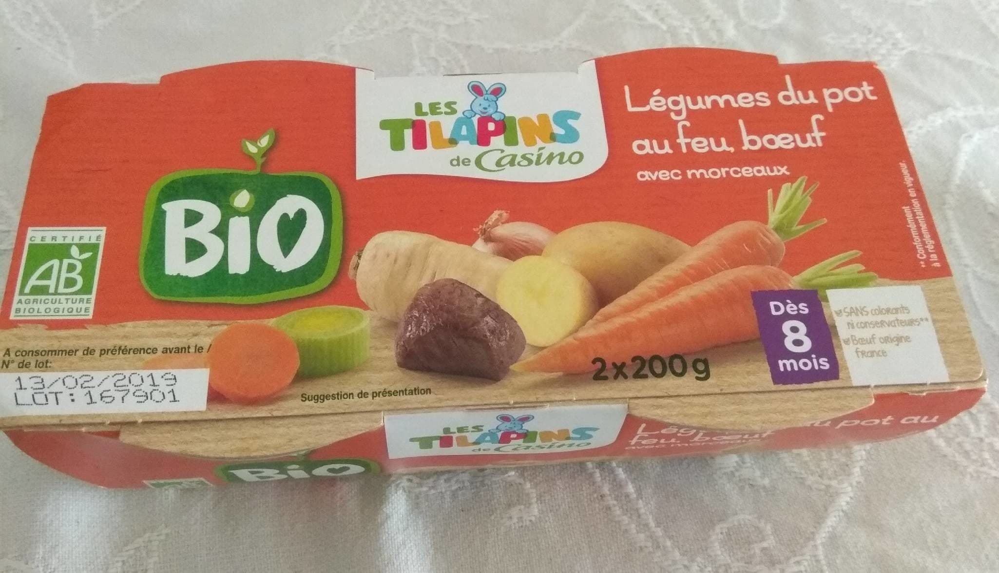 Casino Légumes du Pot au feu Bœuf avec morceaux - Dès 8 mois BIO packshot