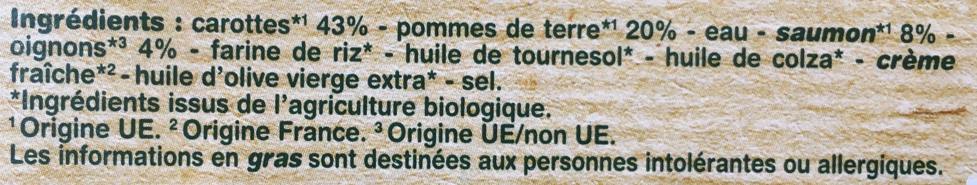 Casino Carottes Pommes de terre Saumon avec morceaux - Dès 8 mois BIO packshot