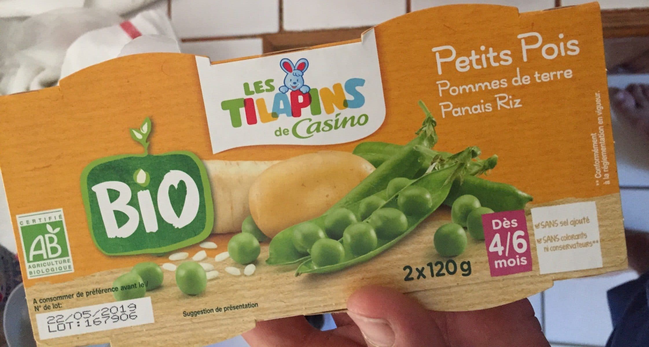 Casino Petits pois pommes de terre panais riz - Dès 4/6 moisBIO packshot