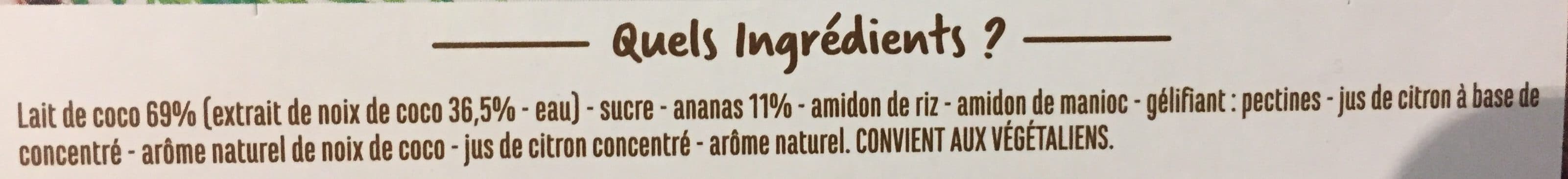 Casino Spécialité végétale au lait de coco sur lit à l'ananas packshot
