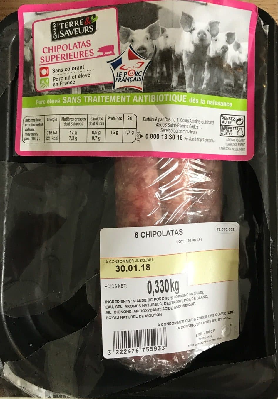 Casino Chipolatas Superieures packshot
