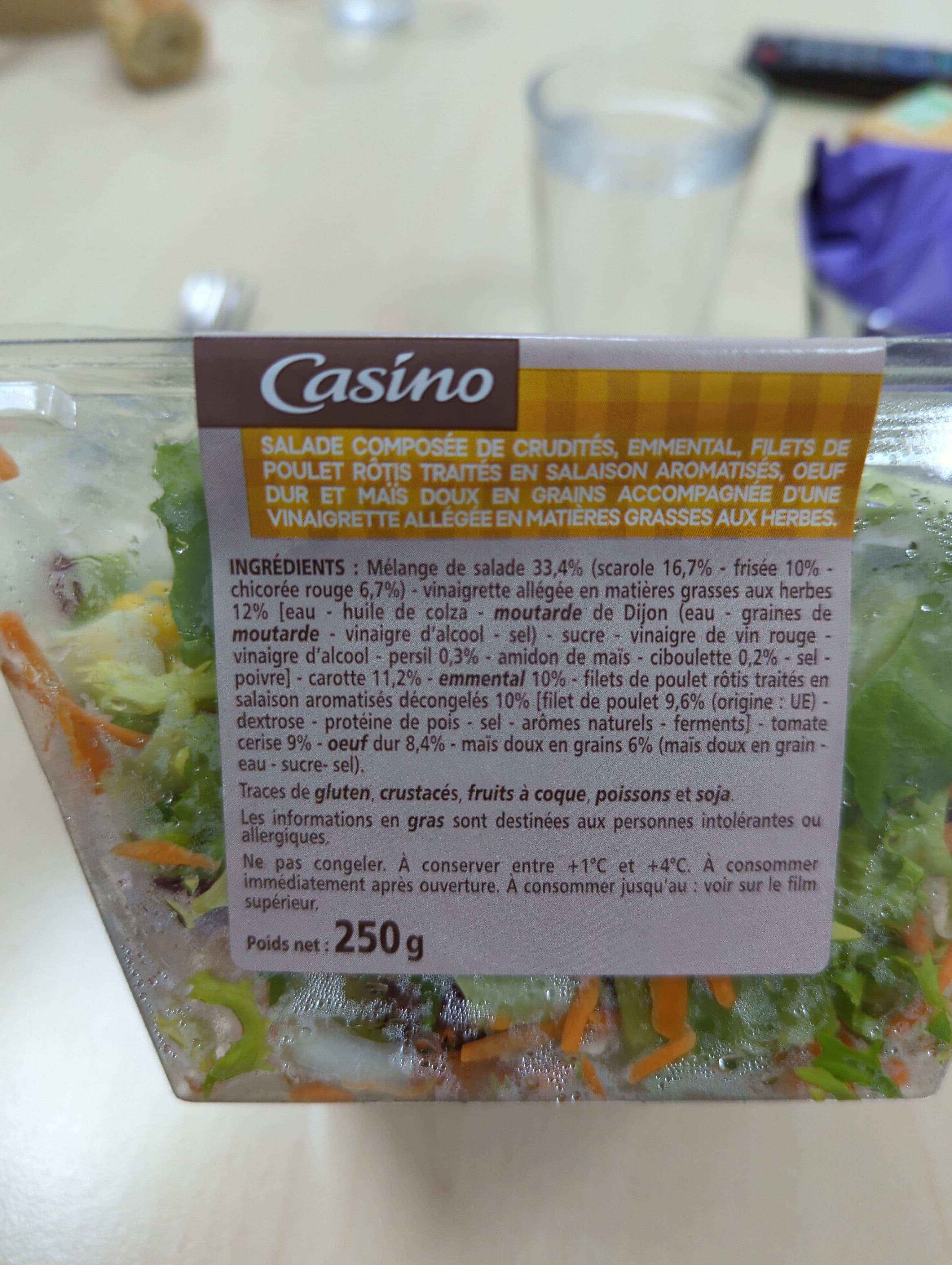 Casino Salade poulet emmental packshot