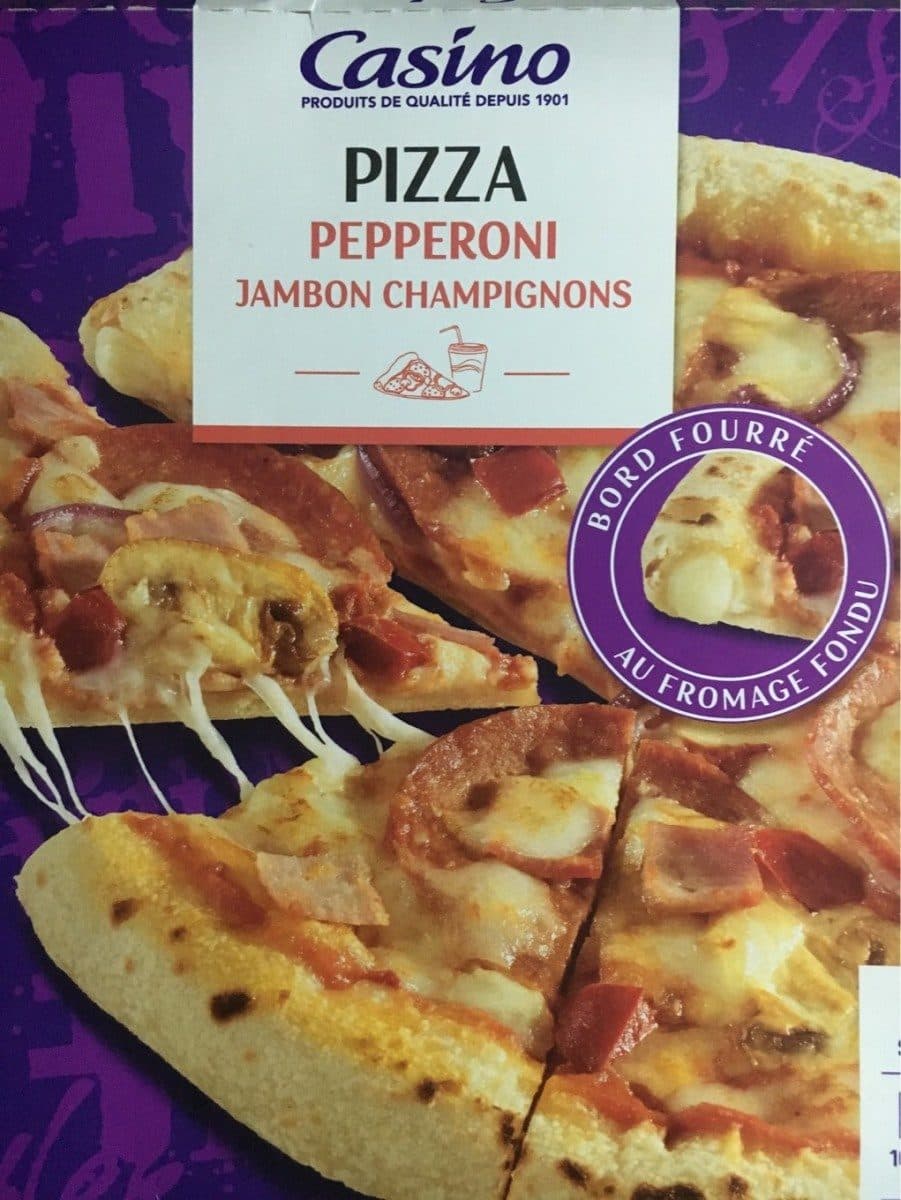 Casino Pizza pepperoni jambon champignons packshot