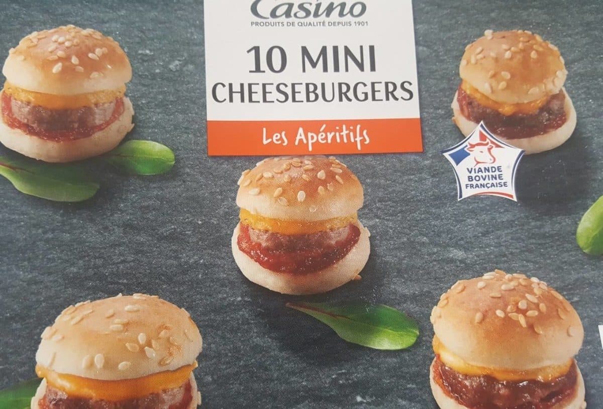 Casino 10 Mini cheeseburgers surgelés packshot