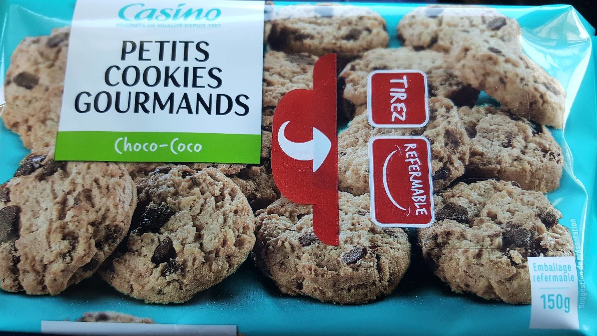 Casino Petits cookies gourmands Choco Coco packshot