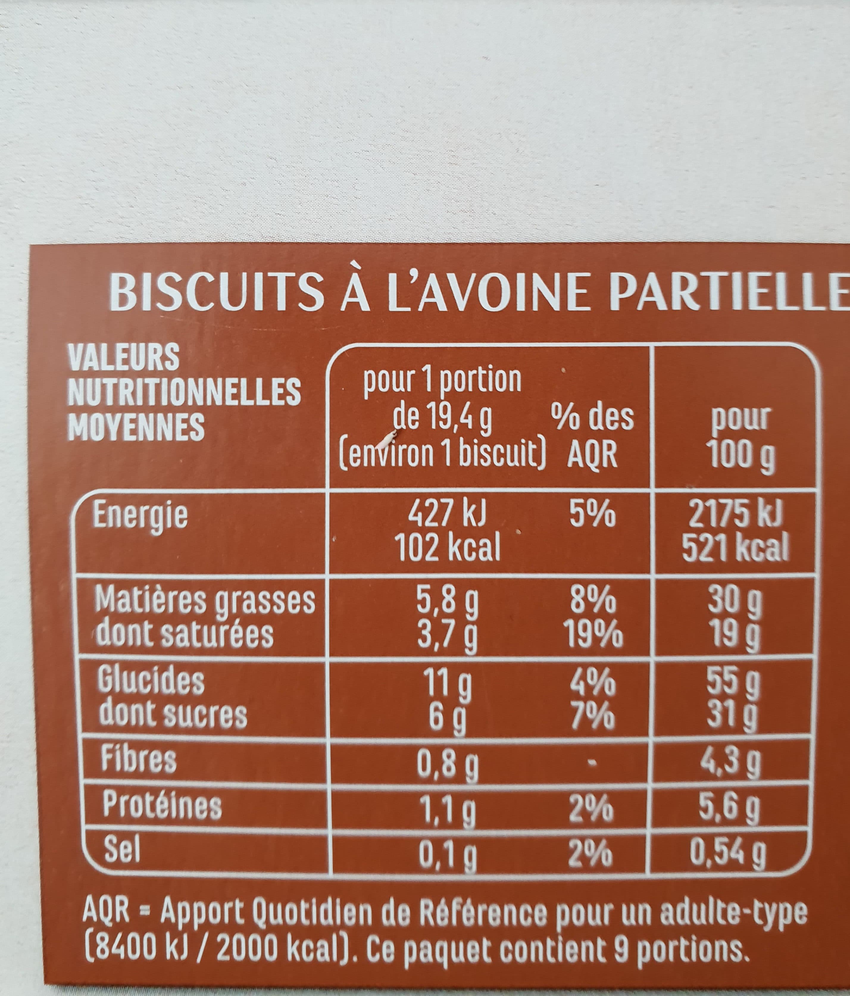 Casino Biscuits aux flocons d'avoine et chocolat packshot