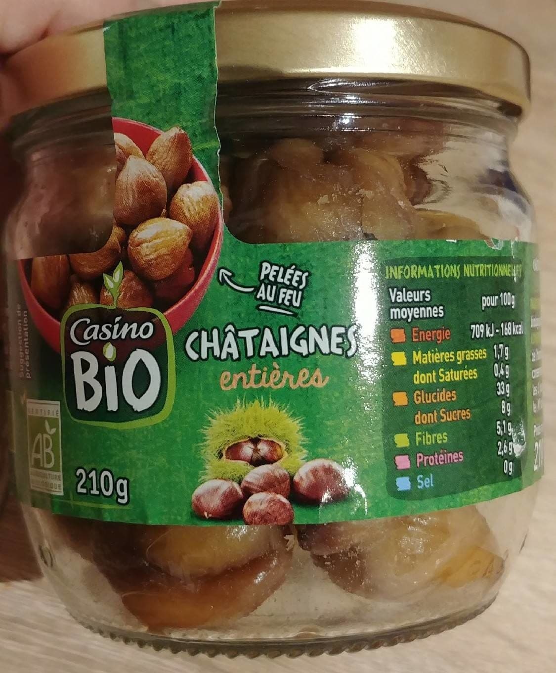 Casino Châtaignes entières packshot