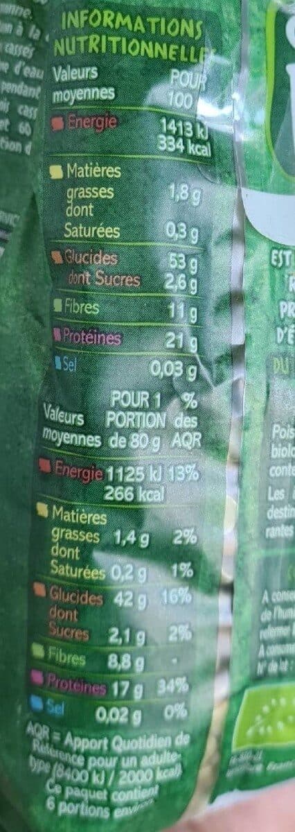 Casino Pois cassés BIO packshot
