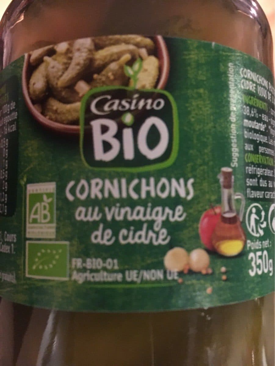 Casino Cornichons au vinaigre de cidre bio packshot