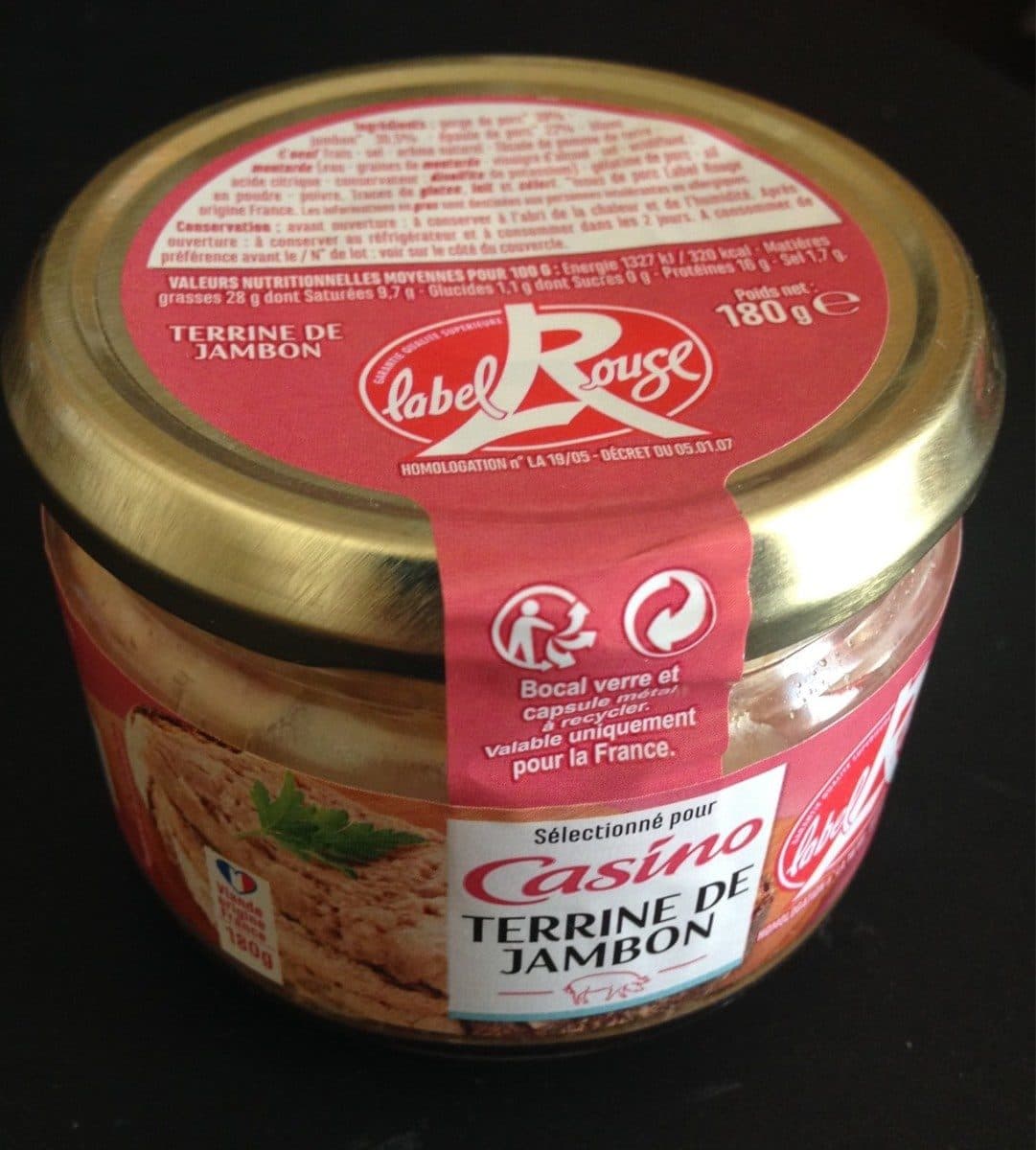 Casino Terrine de jambon Label Rouge packshot