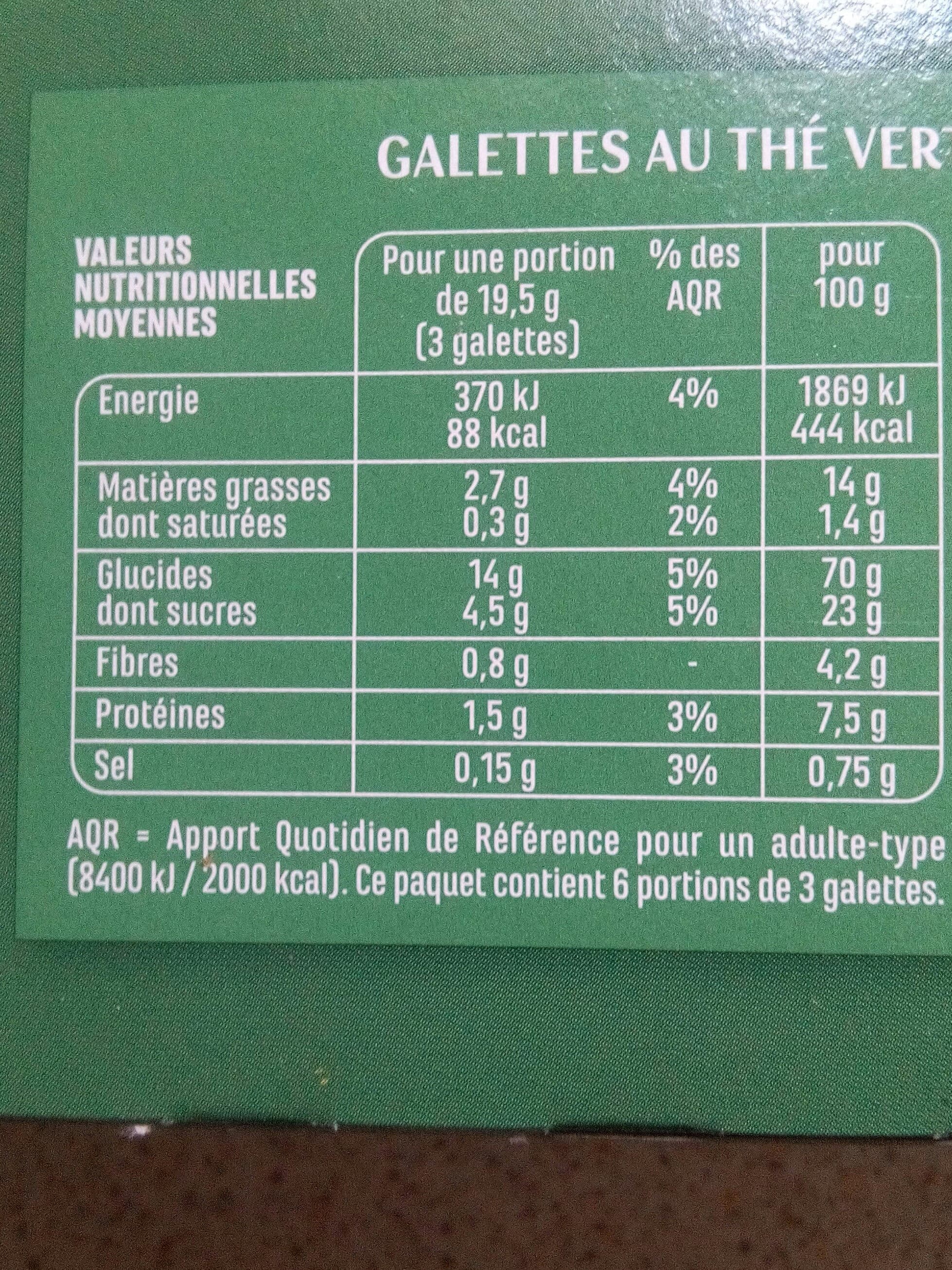 Casino Galettes thé vert saveur menthe packshot