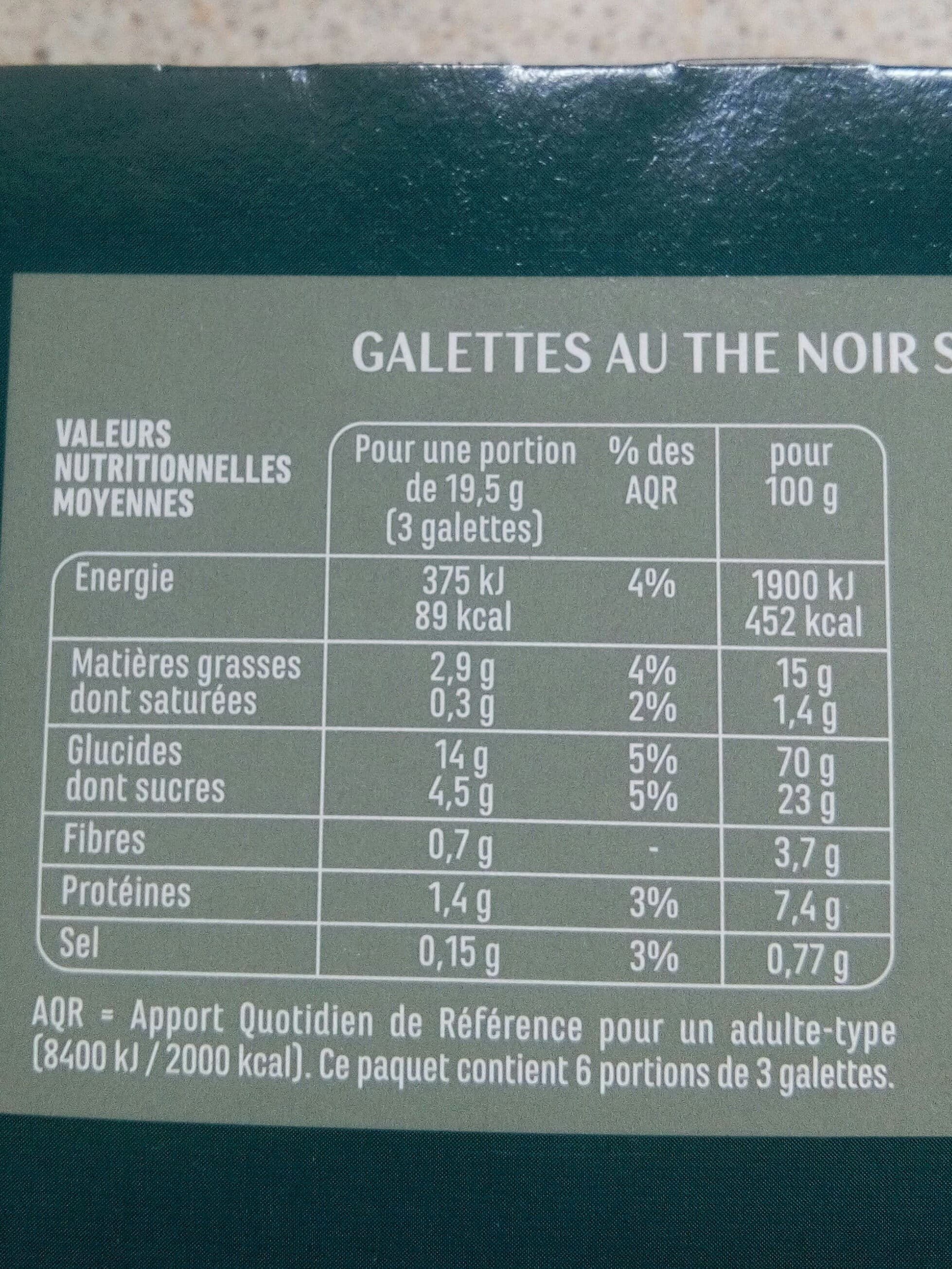 Casino Galettes Thé noir saveur Orange packshot