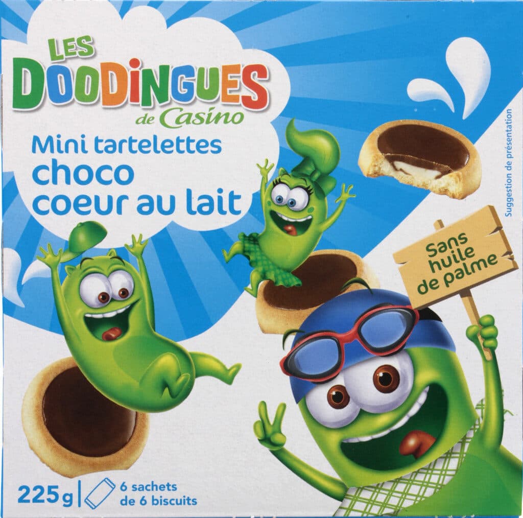 Les Doodingues Mini tartelettes choco coeur au lait packshot