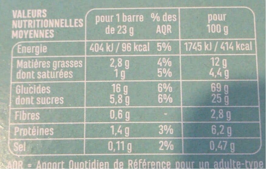 Casino Barres de céréales Pépites de Chocolat sans gluten packshot