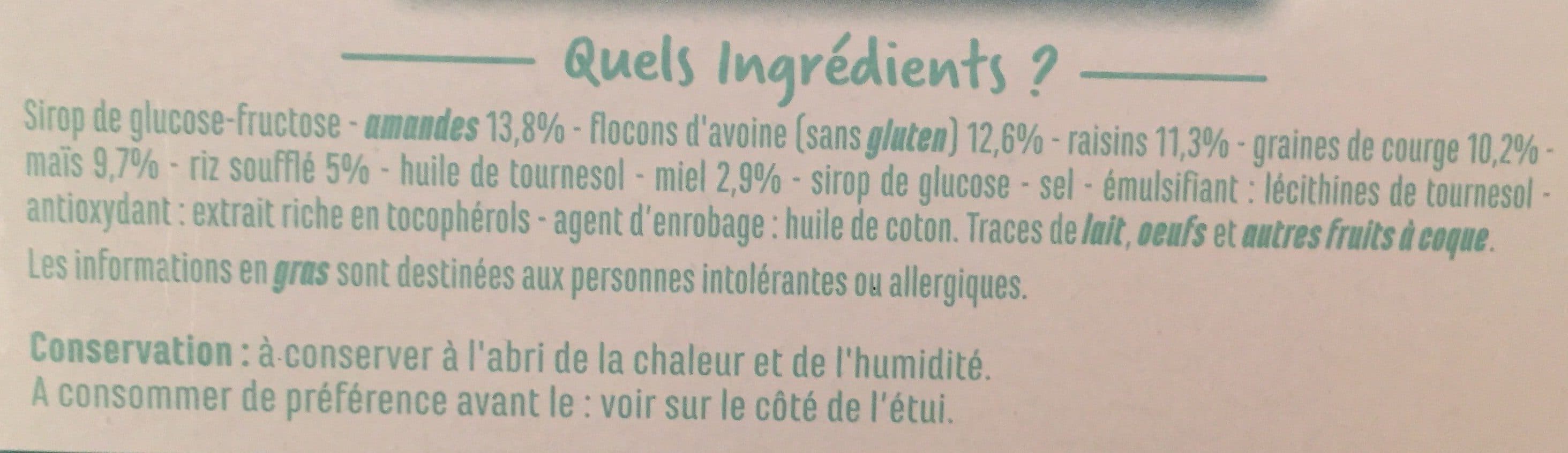 Casino Barre amande fruits secs sans gluten packshot