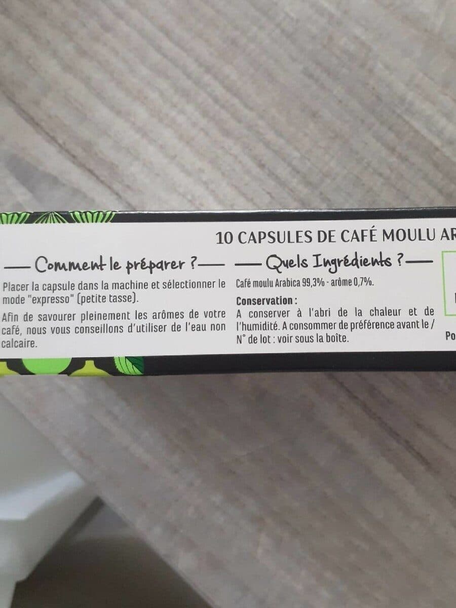 Casino capsules de café Espresso aromatisé noisette packshot