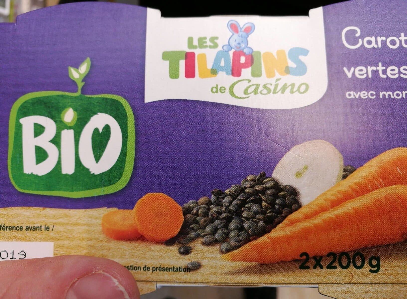 Casino Carottes, lentilles vertes et thym Bio avec morceaux - Dès 12 mois BIO packshot