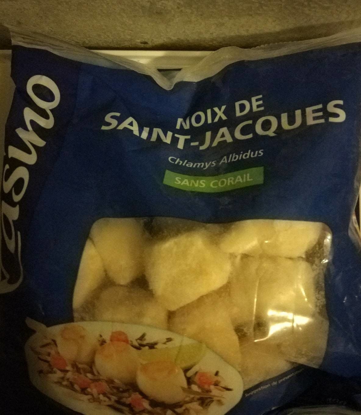 Casino Noix de Saint-Jacques sans corail, Chlamys Albidus, surgelées. packshot