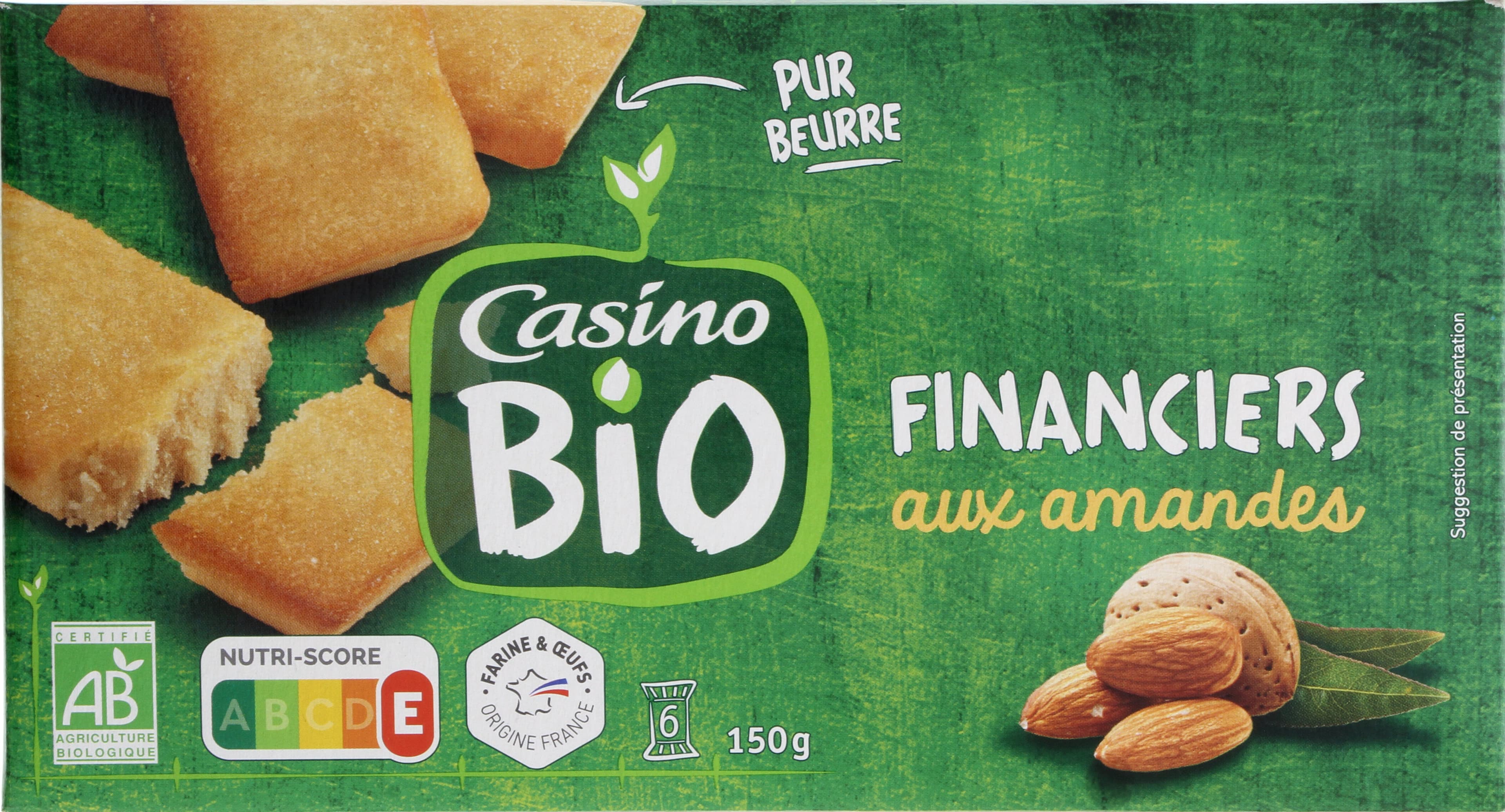 Casino Financiers aux amandes bio packshot