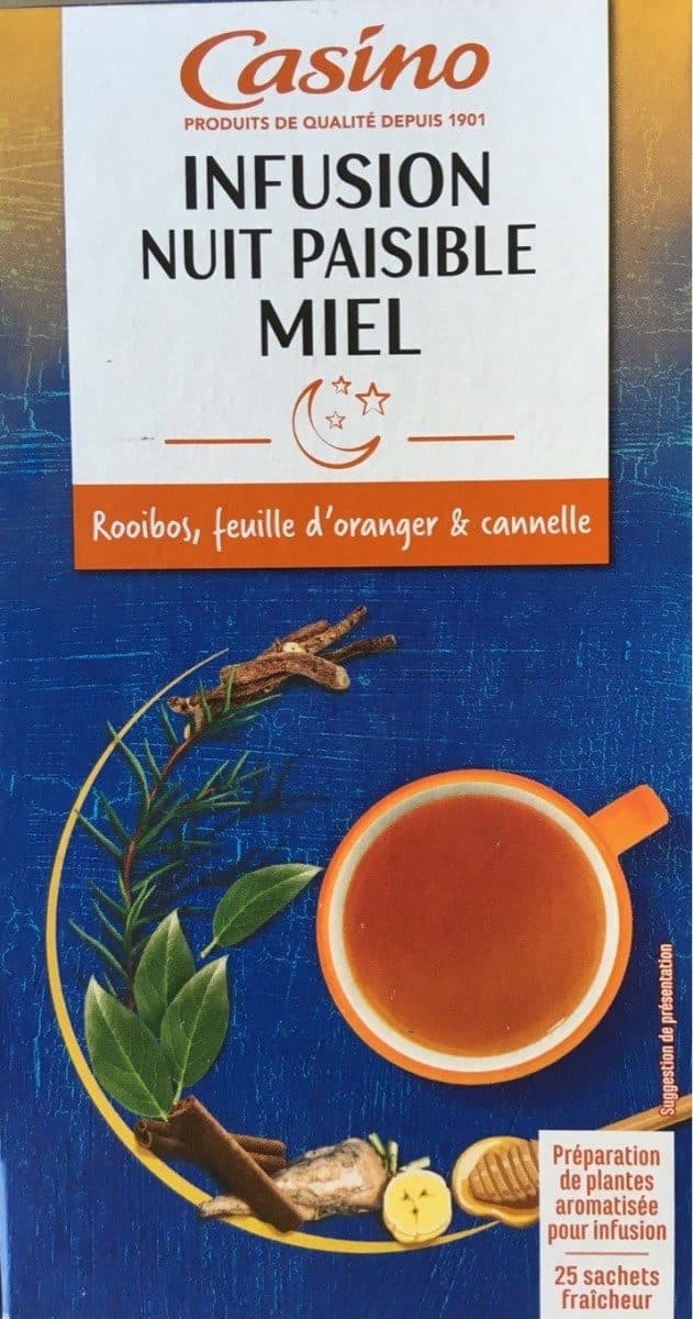 Casino Infusion Nuit paisible miel 25 sachets packshot