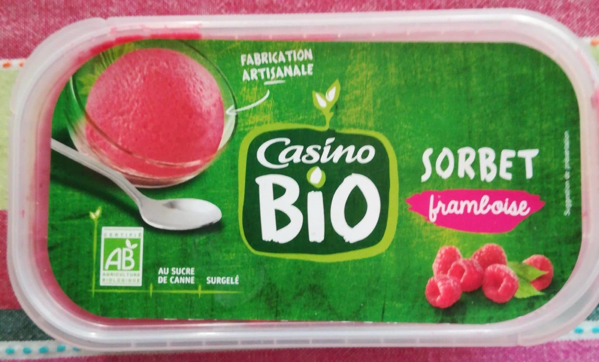 Casino Sorbet framboise bio packshot