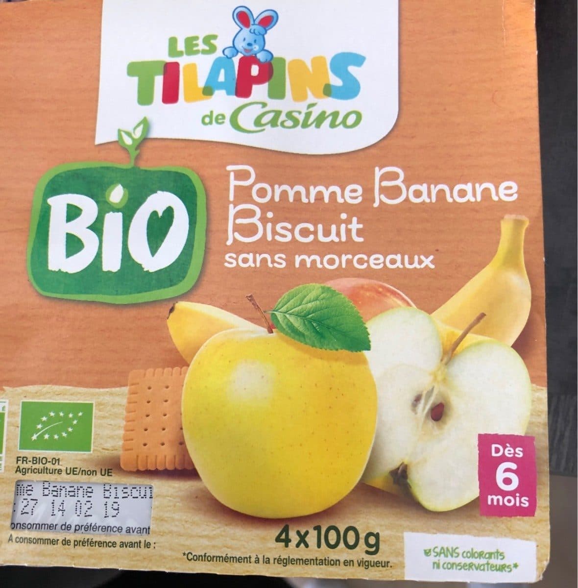 Casino Pomme banane biscuit bio baby packshot