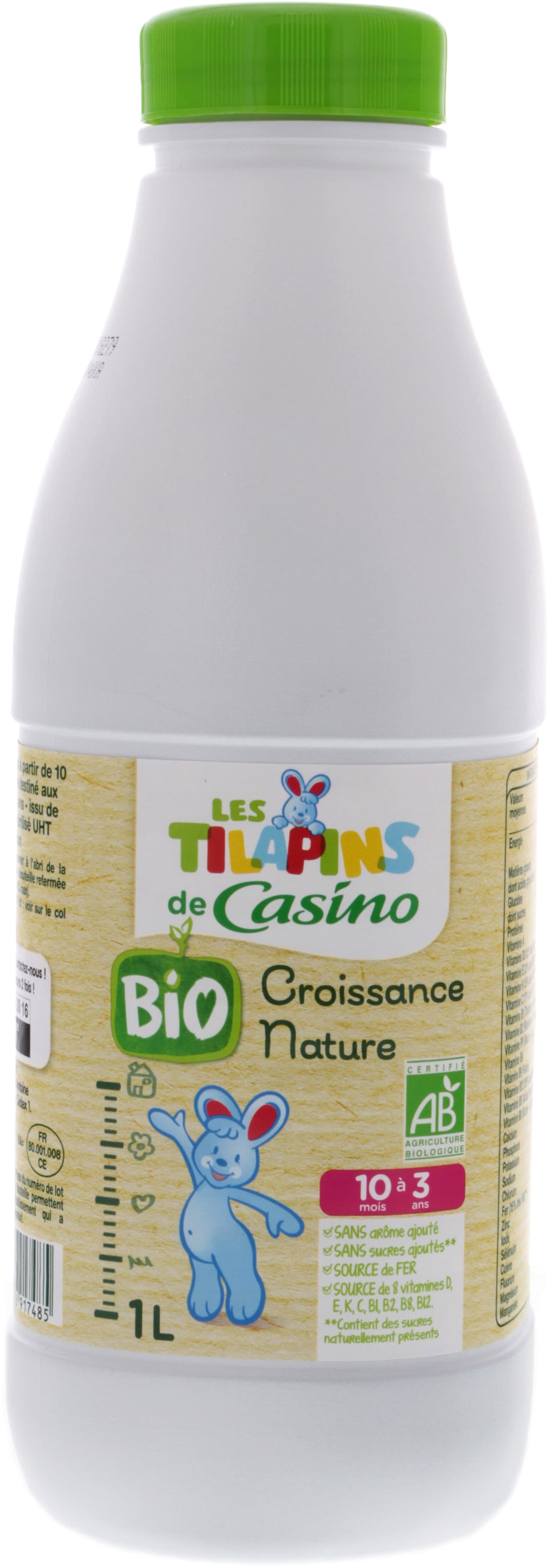 Casino CROISSANCE BIO NATURE 10 mois à 3 ans packshot