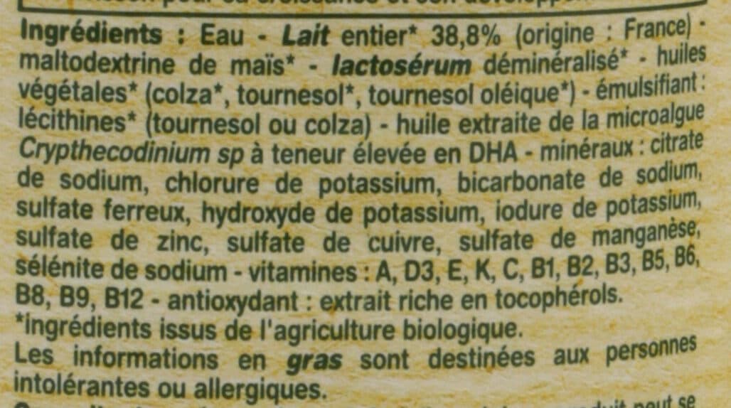 Casino CROISSANCE BIO NATURE 10 mois à 3 ans packshot