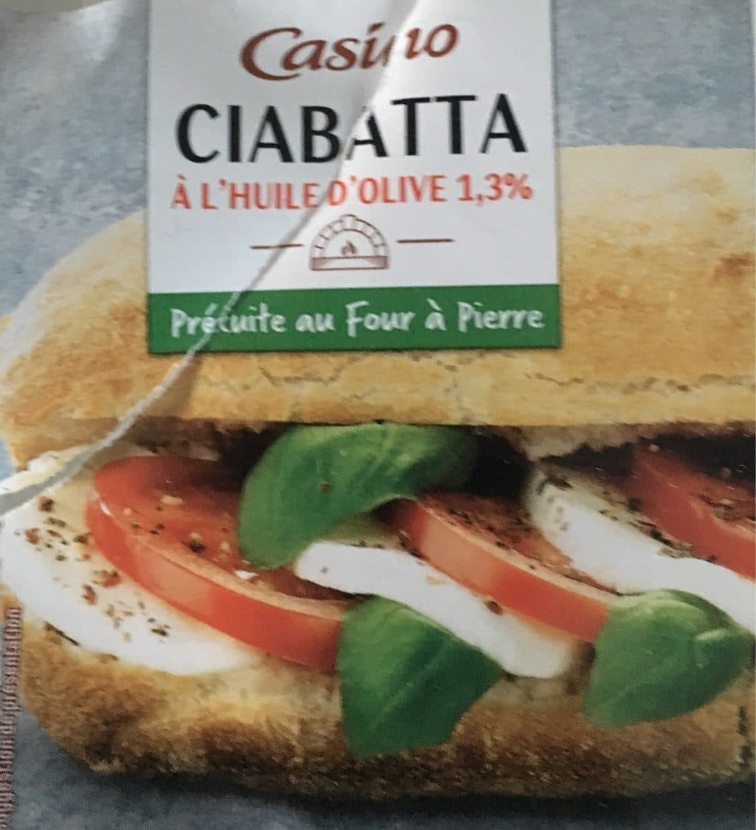 Casino Ciabatta à l'huile d'olive 1,3% - Précuite au Four à Pierre packshot