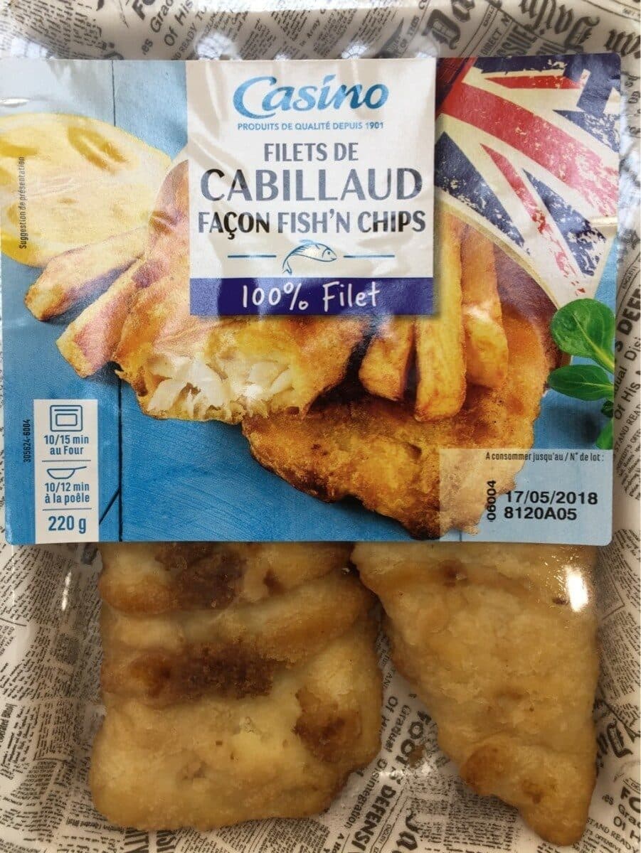 casino Filets de Cabillaud fish'n chipd packshot