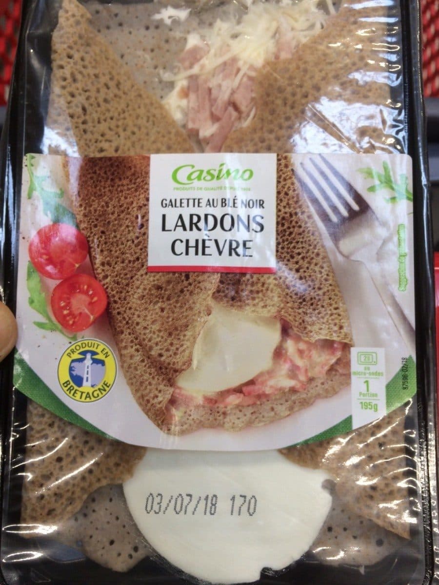 Casino Galette au blé noir Lardons Chèvre packshot