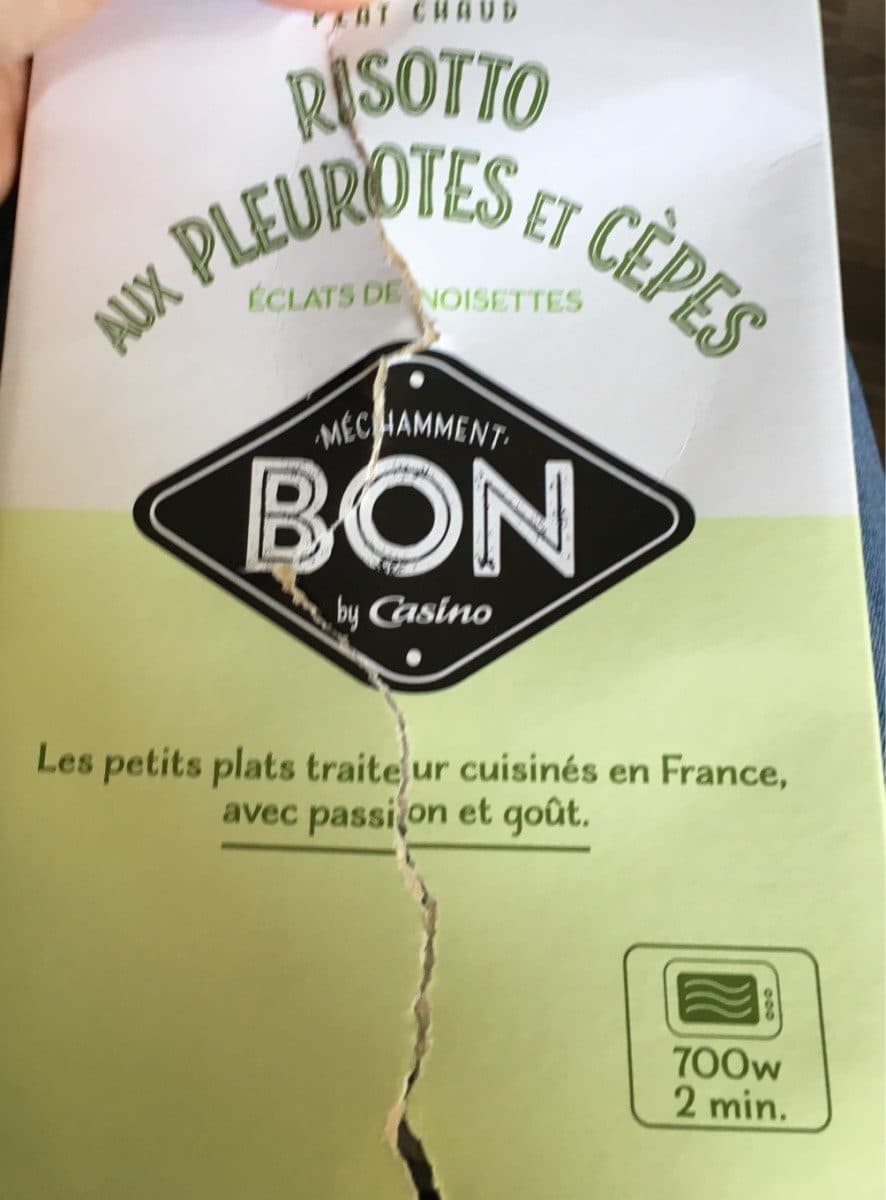 Eat's Good Risotto aux pleurotes et cèpes avec éclats de noisettes packshot