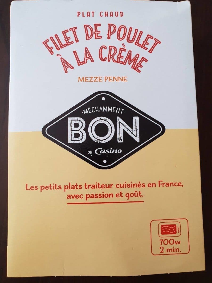 Casino Filet de poulet à la crème et penne mezze penne packshot