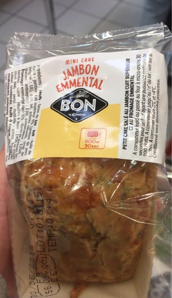 Casino Mini cake jambon emmental packshot