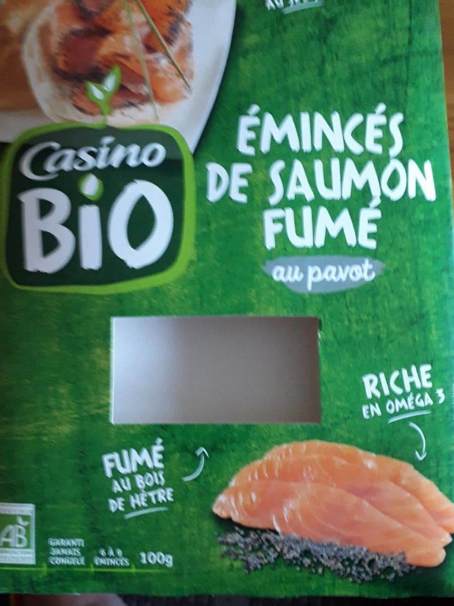 Casino Emincés de saumon fumé BIO au pavot packshot