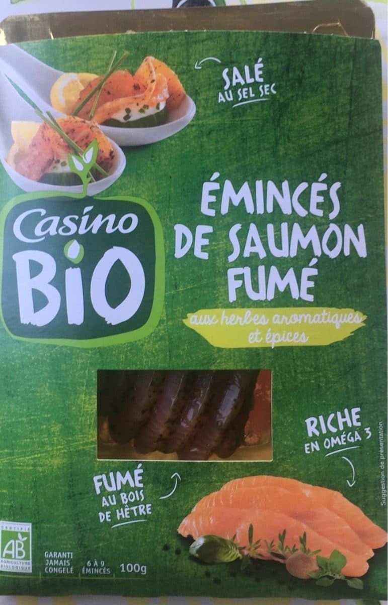 Casino Emincés de saumon fumé aux herbes aromatiques et épices packshot
