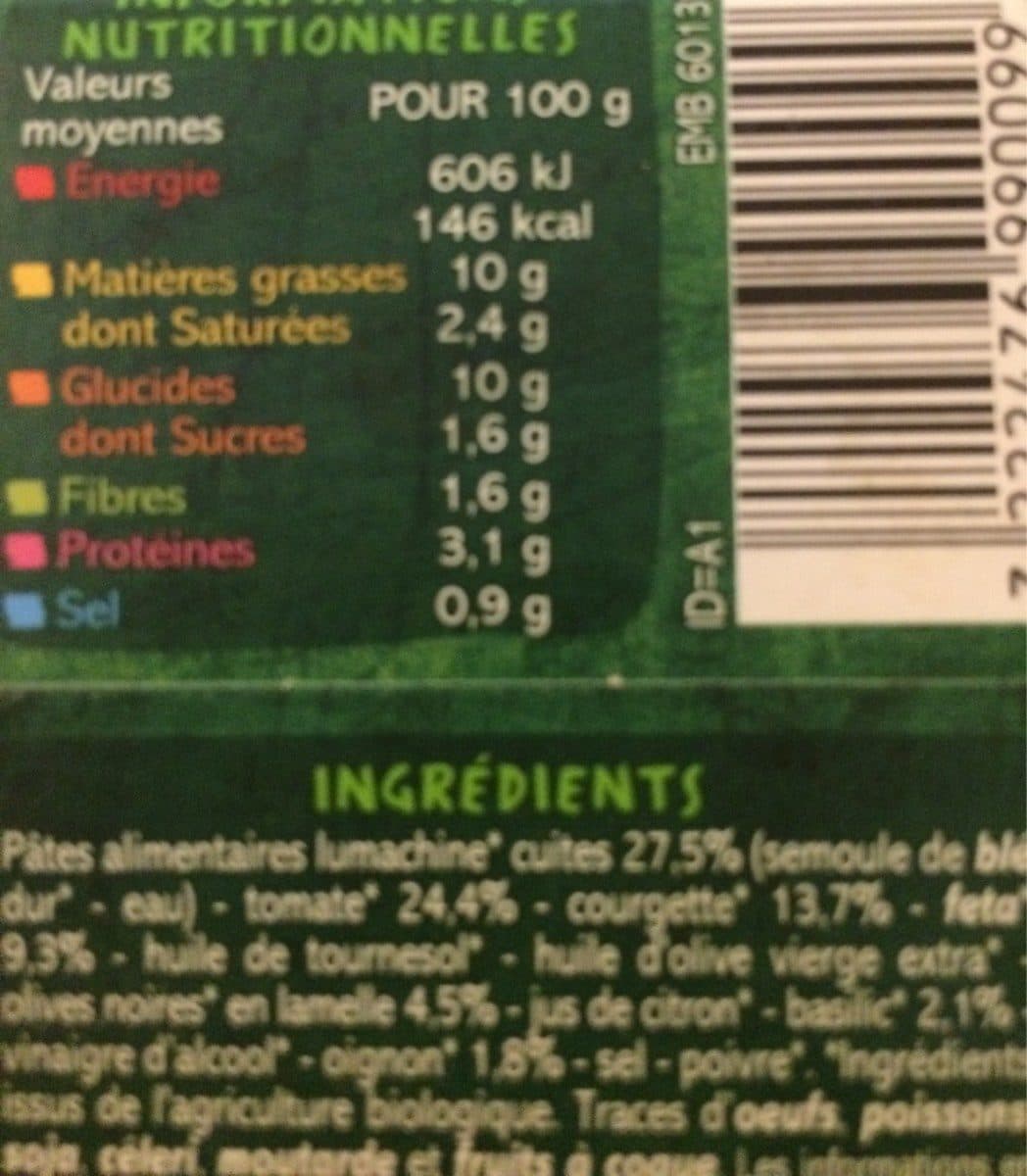 Casino PÂTES LÉGUMES feta, olives packshot
