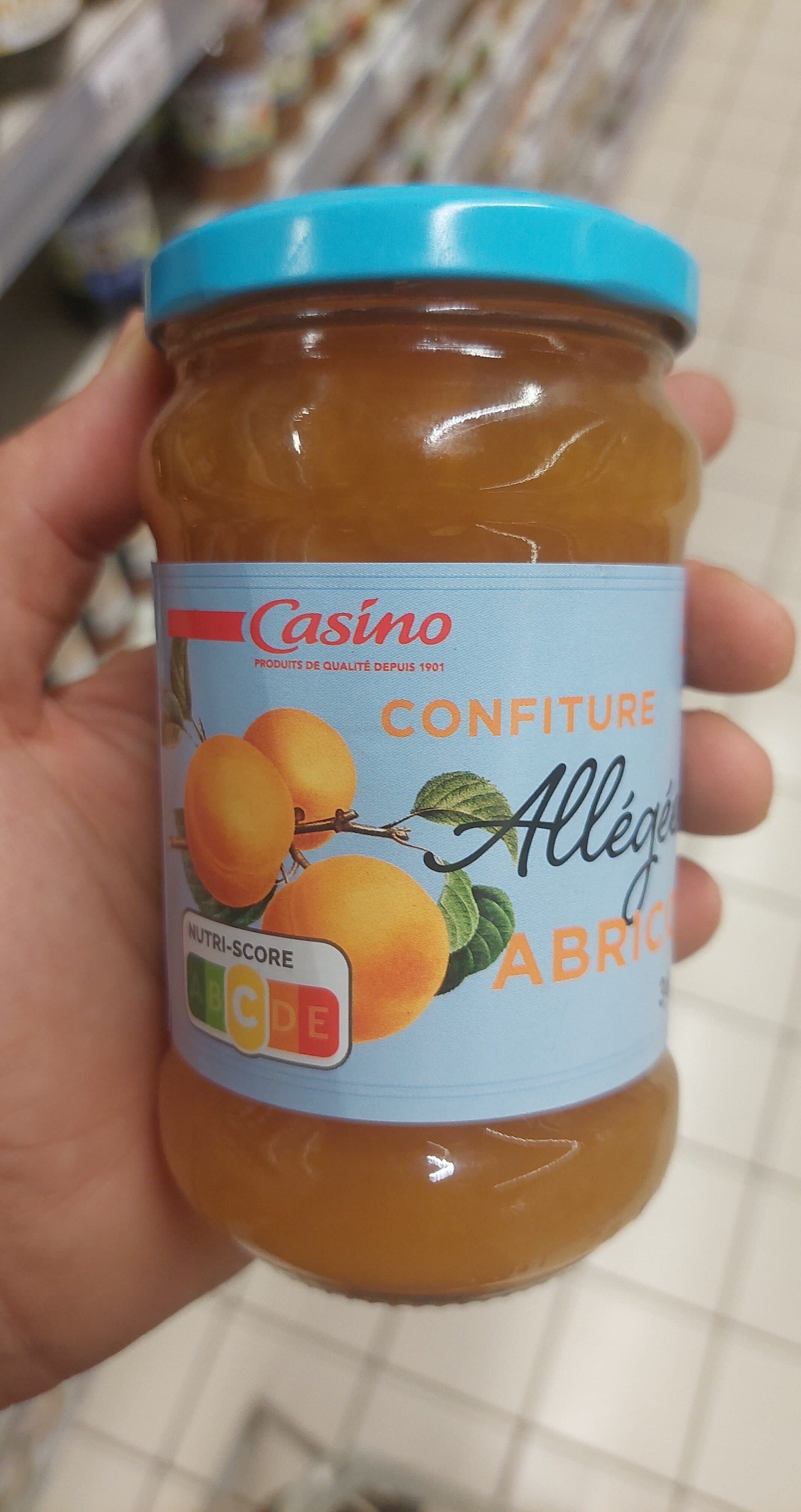 Casino Confiture allégée d'abricot 30% de sucres en moins packshot